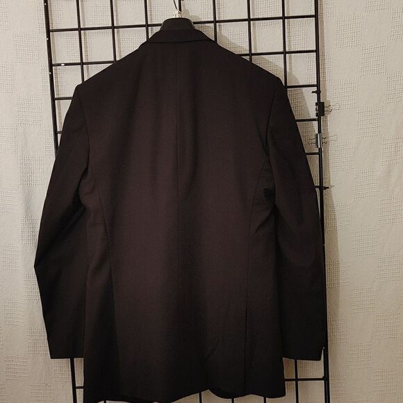 MEN'S DOLCE VITA 3 PIECE SUPER 150'S SLIM FIT BLACK TUXEDO. - Picture 3 of 16